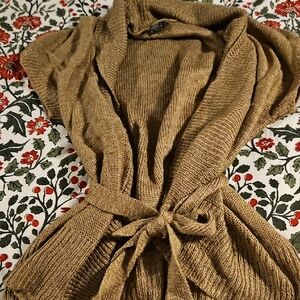 Women's Gold Knit Sweater